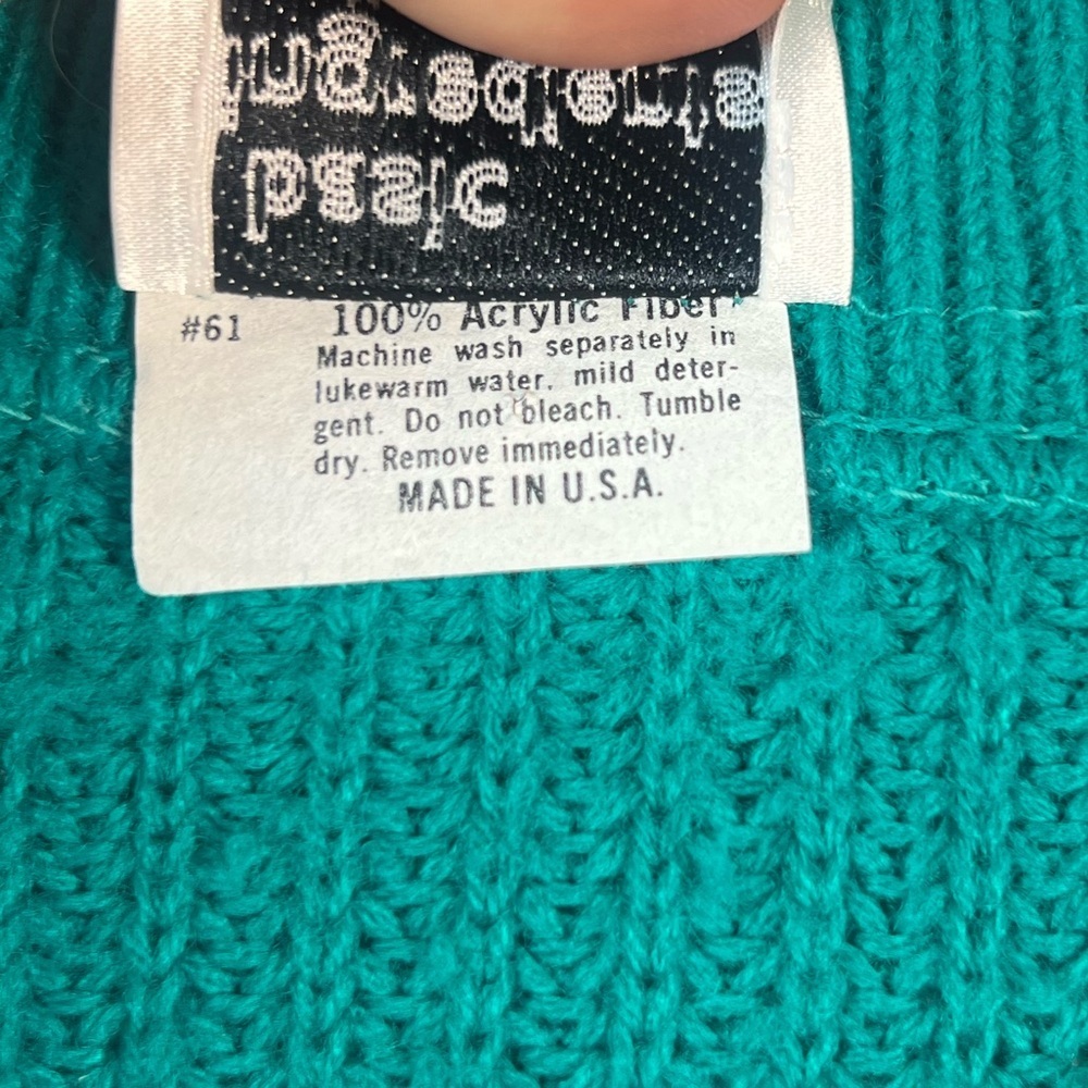 Basic Ingredients Bright Green Button Front Sweat… - image 5